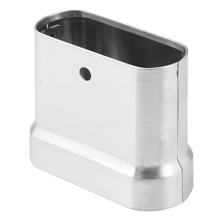 Prime-Line Pilaster Shoe Kit, Fits 4 in. Wide Pilasters, Stainless Steel, Oval Single Pack 656-3009-4